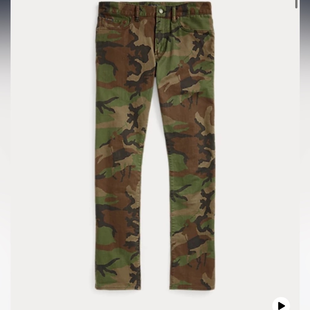 Polo Ralph Lauren
Varick Slim Straight Polo Pony Camo Jean Size 31x 30